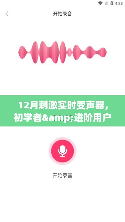 玩转实时变声器,初学者到进阶用户的详细指南(12月必备技能)
