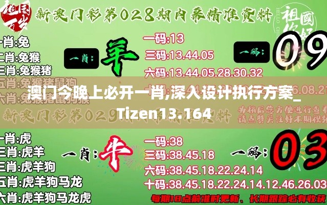 澳门今晚上必开一肖,深入设计执行方案_Tizen13.164