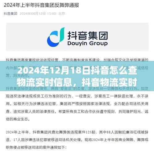 抖音物流新时代里程碑,实时查询功能详解与体验