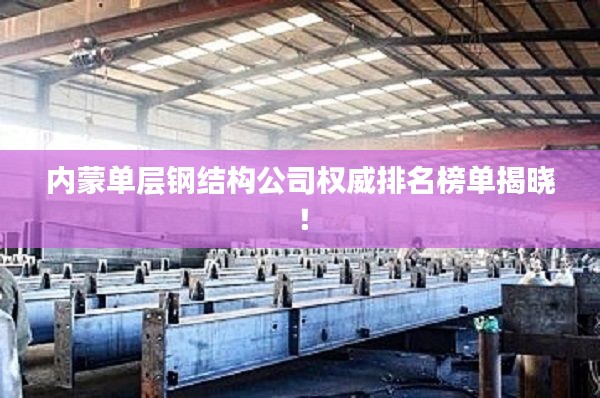 内蒙单层钢结构公司权威排名榜单揭晓!