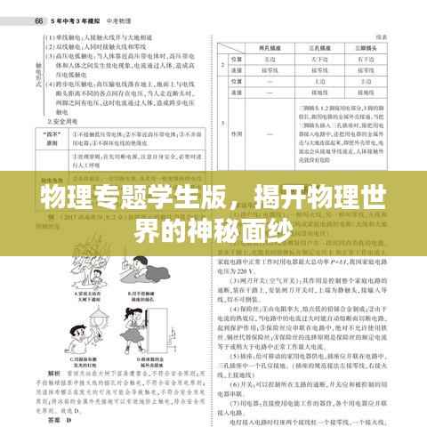 物理专题学生版,揭开物理世界的神秘面纱