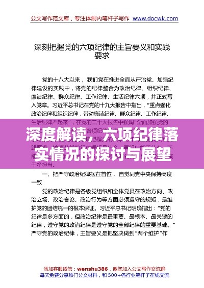 深度解读,六项纪律落实情况的探讨与展望