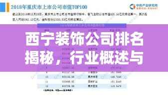 西宁装饰公司排名揭秘,行业概述与优质企业推荐